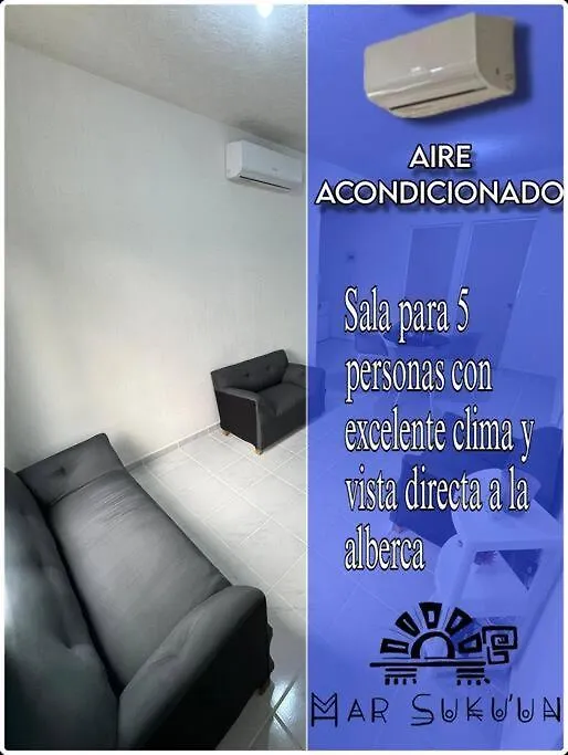 Apartamento Placentero Depto Alberca Cancún México